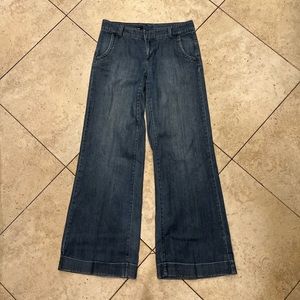 Vintage Y2K Low Rise Wide Leg Jeans Size 8